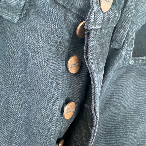 RE/Done Comfort Stretch High Rise Loose Fit Jeans Straight Leg Black Size 23 NWT - Picture 9 of 13